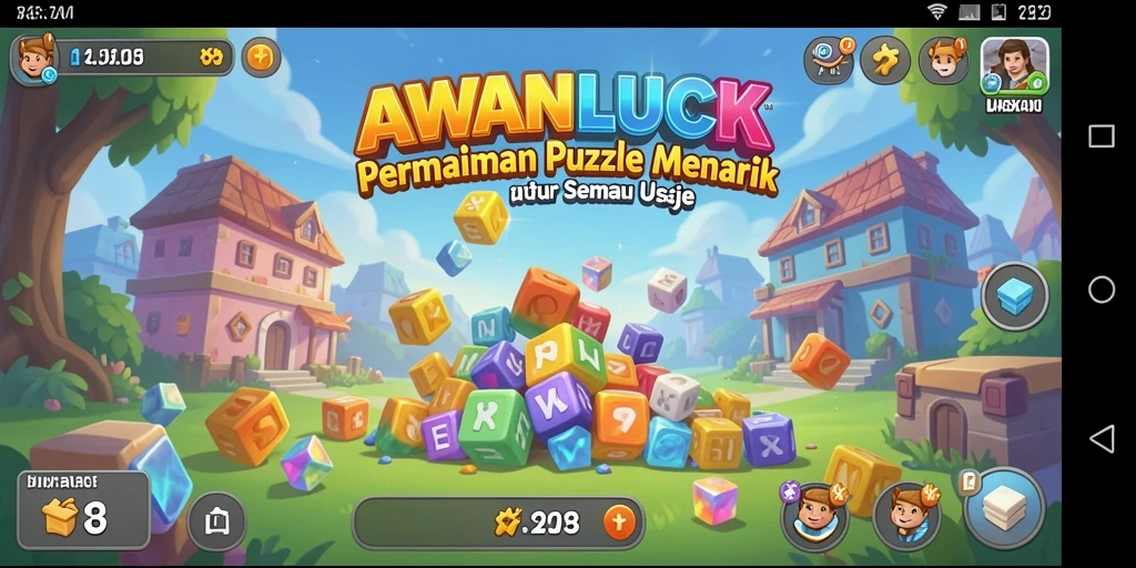 Tampilan gameplay <strong>AWANLUCK</strong> dengan tantangan Puzzle yang menarik.