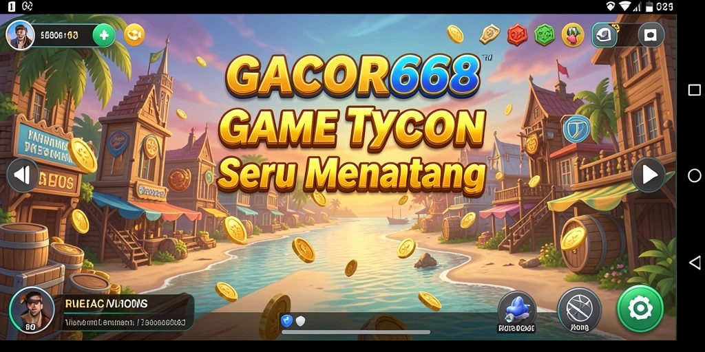 Tampilan gameplay Tycoon GACOR668 yang seru dan mendalam.