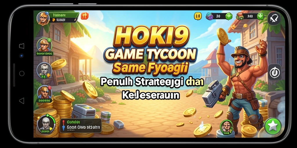 Screenshot gameplay HOKI9 yang menampilkan keseruan dalam membangun bisnis.