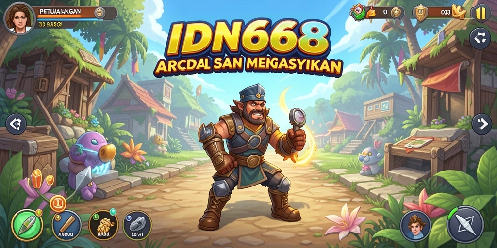 Tangkapan layar menampilkan aksi mendebarkan dalam gameplay Arcade.