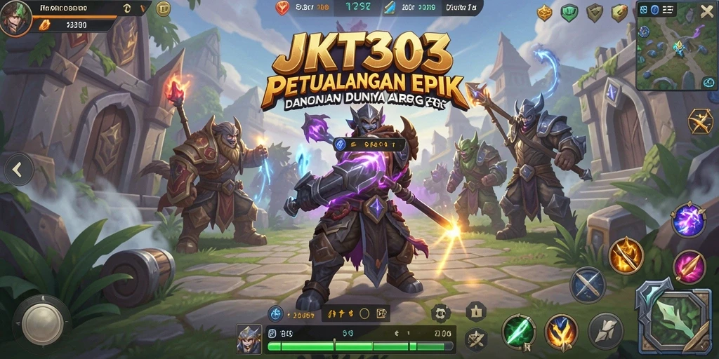 Tampilan gameplay menakjubkan dari JKT303 dalam dunia ARPG.