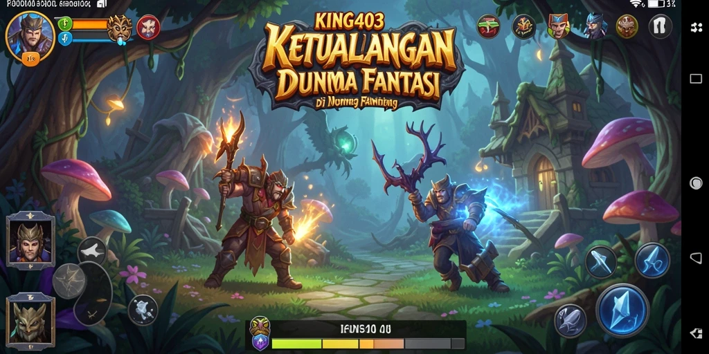 Screenshot menunjukkan gameplay KING403 dengan petualangan seru di dunia fantastis.