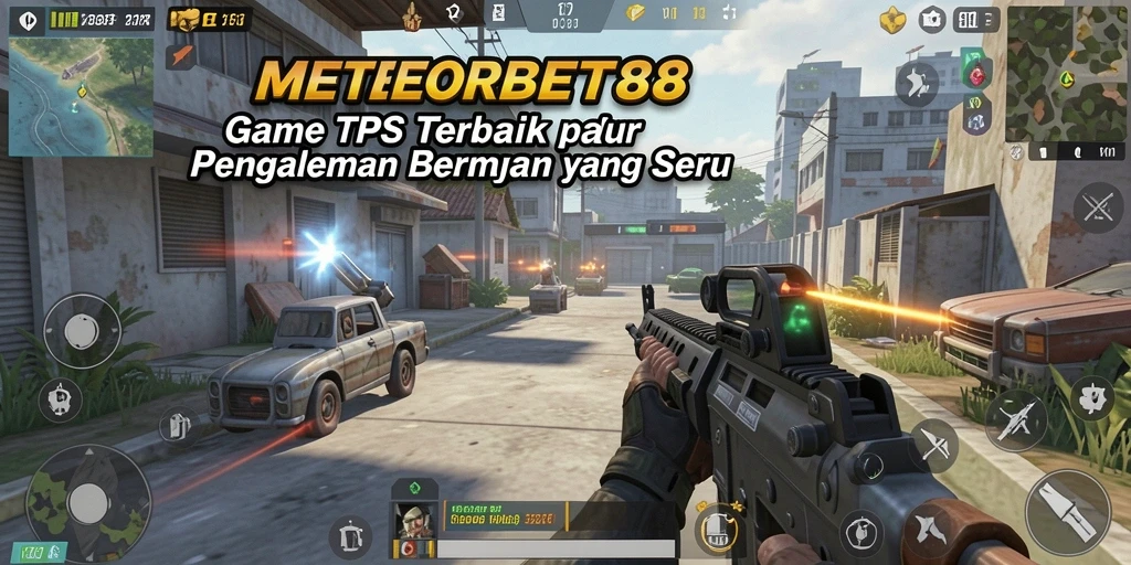 Tampilan gameplay TPS yang intens di METEORBET88.