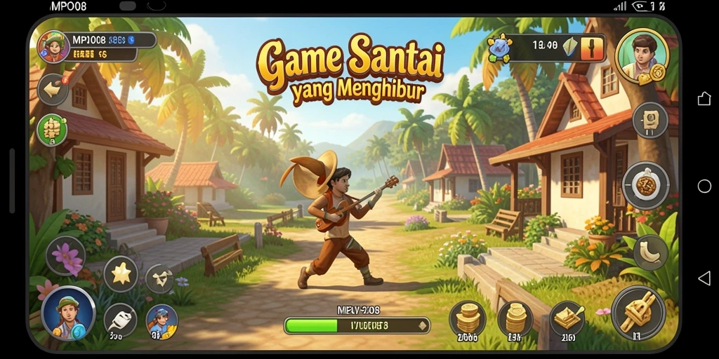 Screenshot MPO08 menampilkan gameplay yang menarik dan penuh warna.