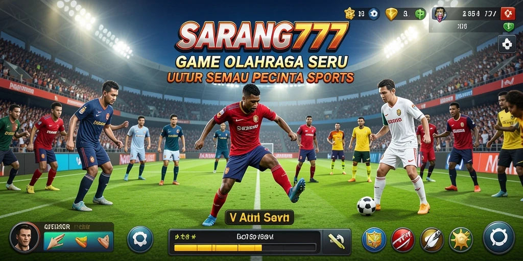 Tampilan menarik dari gameplay olahraga yang memukau di SARANG777.