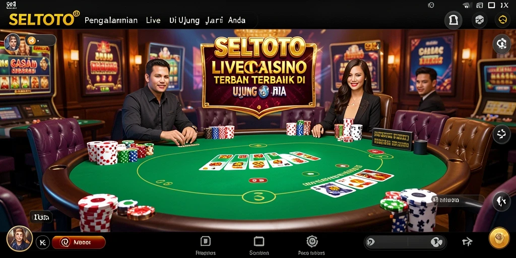 Tangkapan layar gameplay SELTOTO yang penuh aksi dan interaksi dealer.