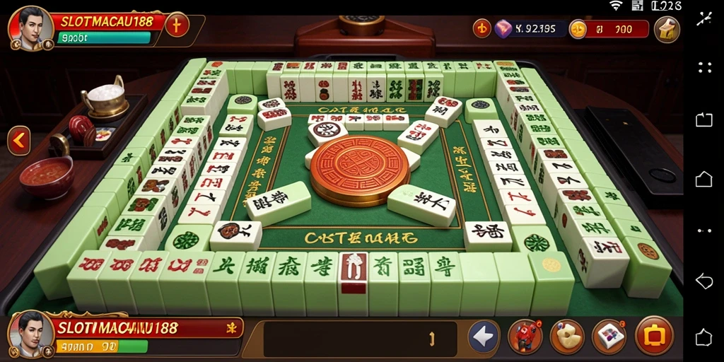Tangkapan layar menunjukkan gameplay Mahjong yang menarik dan penuh strategi.